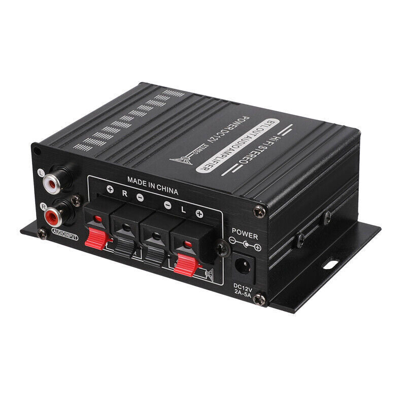 12V Car Household Stereo Mini Hi-Fi Amplifier 2 Channel Audio Power Amp 400W NEW