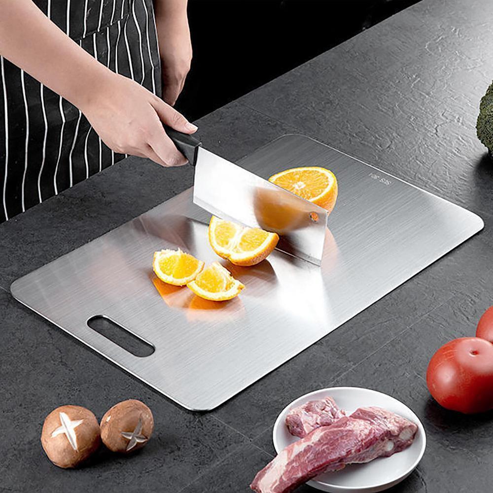 Titanium Cutting Board Double-Sided Titanium Cutting Boards for Kitchen Camping
