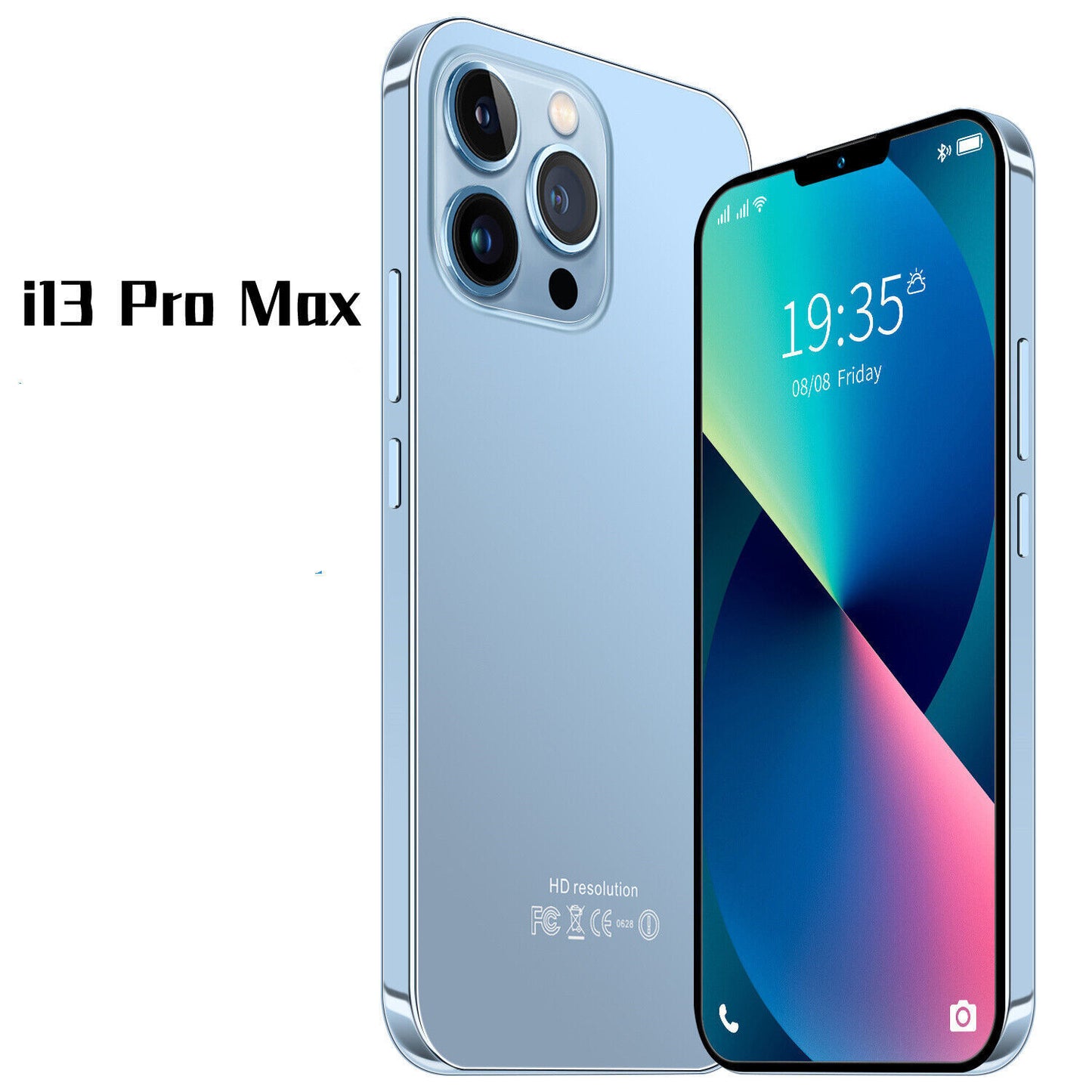 6.8" Unlocked i13 Pro Max Android 10 Smartphone Dual Sim 4G Phone Mobile 4+64 GB