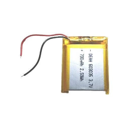 3.7V 700mAh Lipo Polymer Rechargeable Battery For MP3 Watch GPS Camera