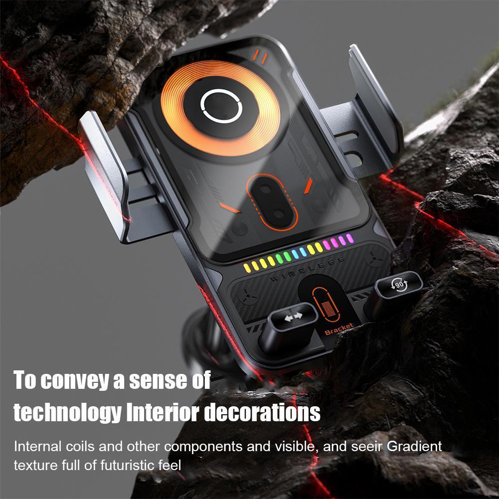 Universal Wireless Charging Car Phone Mount with Air Outlet Navigation Bra W1B7