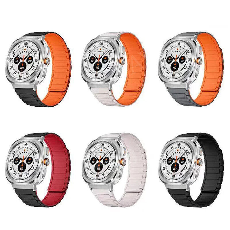 Quick Fit Silicone Band for Samsung Galaxy Watch Ultra 47mm Magnetic Loop Strap