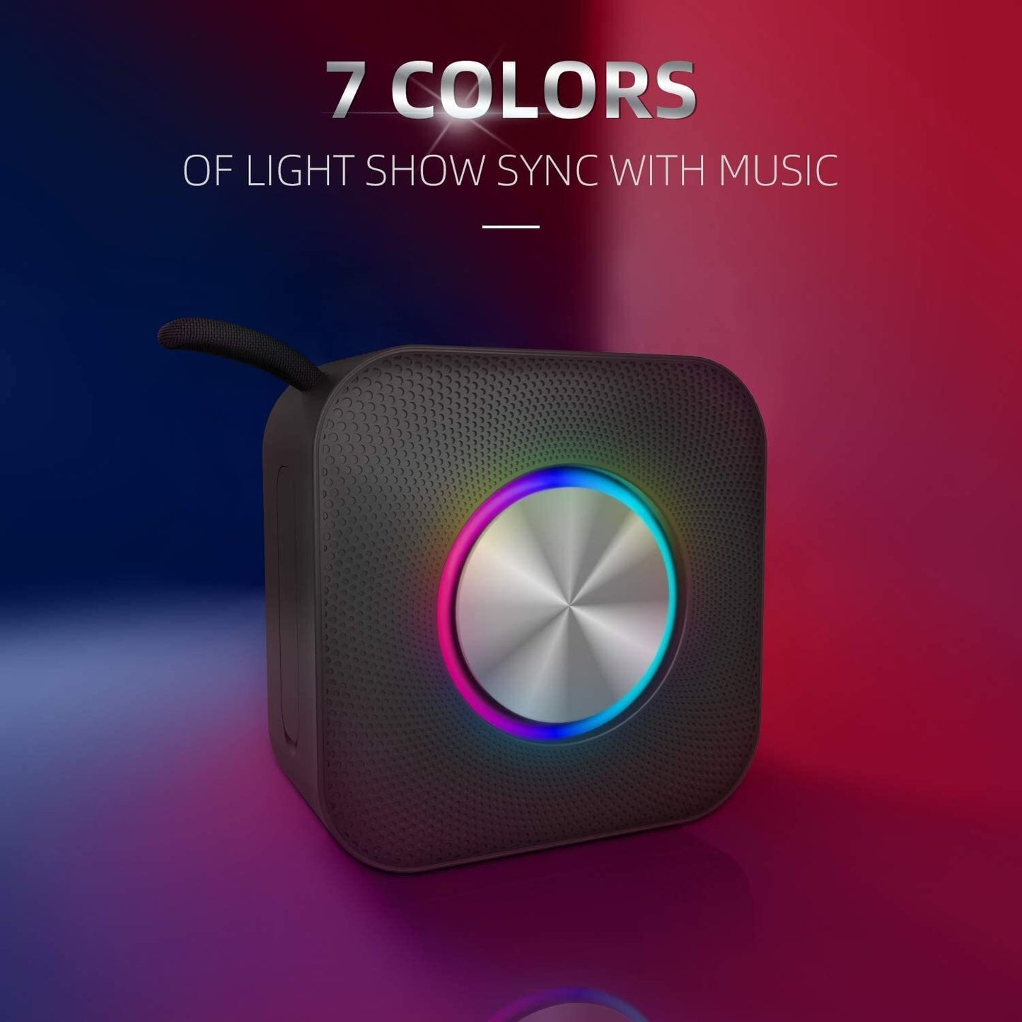 EDUPLINK Waterproof Bluetooth Speaker - Portable, Small with Loud Volume RGB