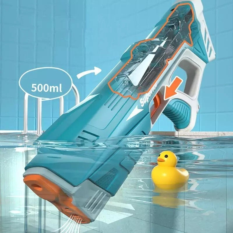 Automatic Electric High Pressure Water Gun W/ USB Charger For Kids & Adults