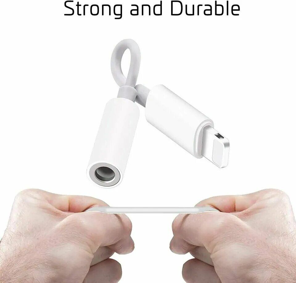 1-3PCS For iPhone Headphone Adapter Jack 8Pin to 3.5mm Aux Cord Dongle Converter