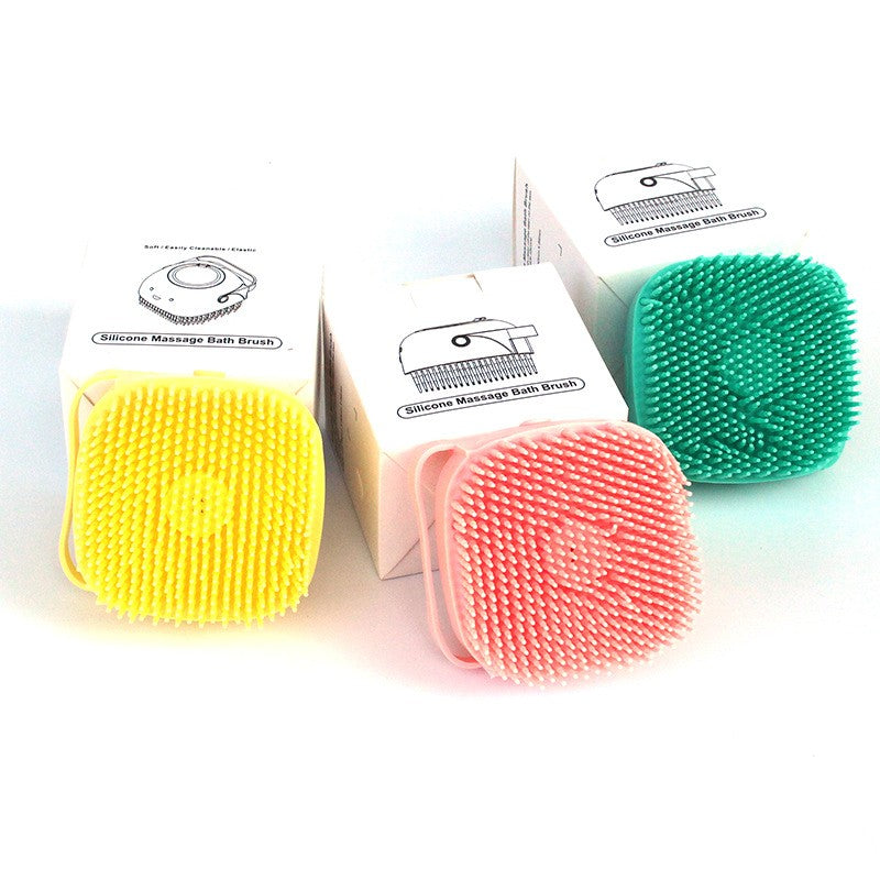Silicone Dog Bath Massage Gloves Brush Pet Cat Bathroom Cleaning Tool Comb Brush