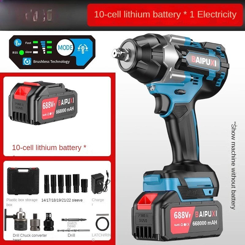 Electric Wrench Brushless Torque Electric Wrench Wind Gun Lithium Electric Tool