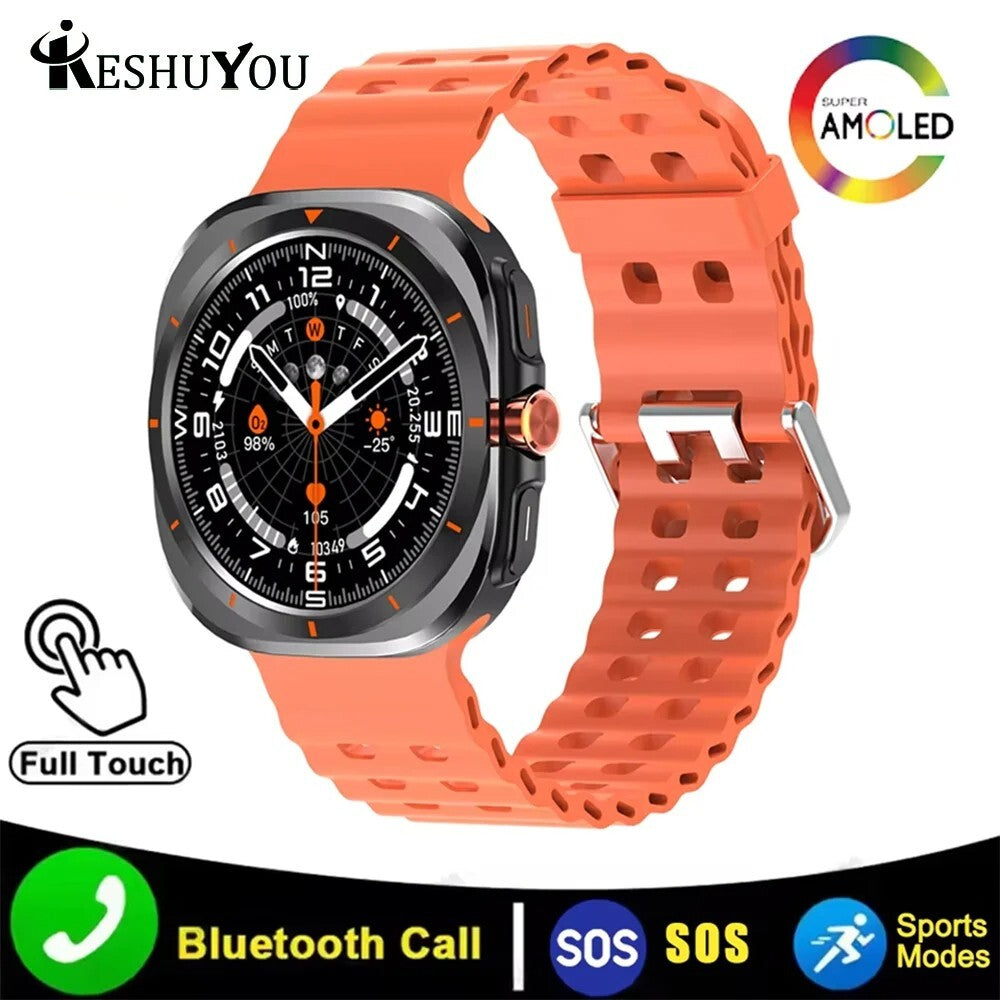 KESHUYOU 2025 New Bluetooth Talk Smart Watch 1.52 inch HD Games Health Android