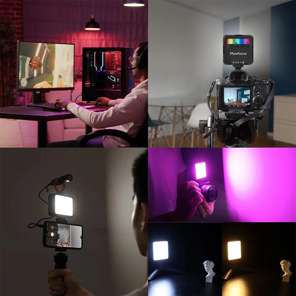 Pocket RGB Mini Fill Light Portable LED for Camera, Smartphone, GoPro & Laptop S
