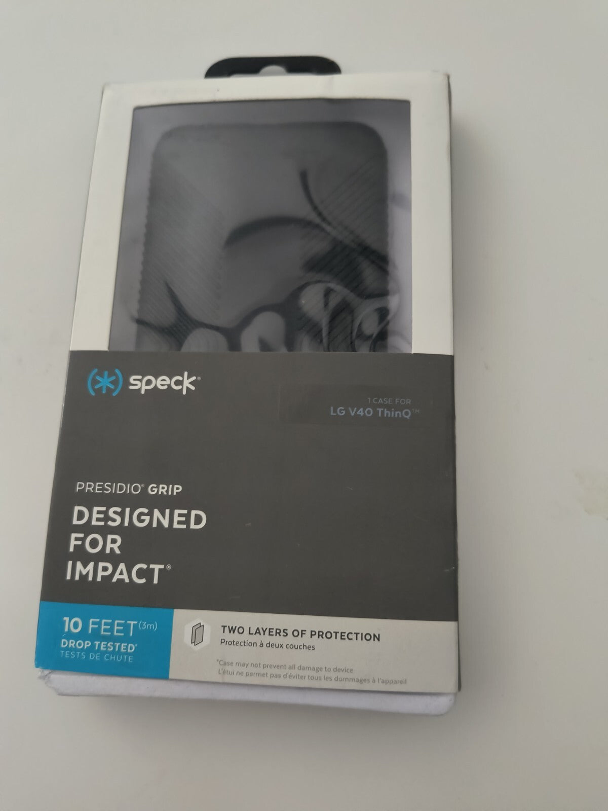 Speck Presidio Grip Phone Case for LG V40 ThinQ - Black