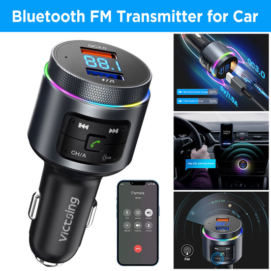 Bluetooth Car FM Transmitter MP3 Player Radio Wireless Adapter Kit 2 USB Charger