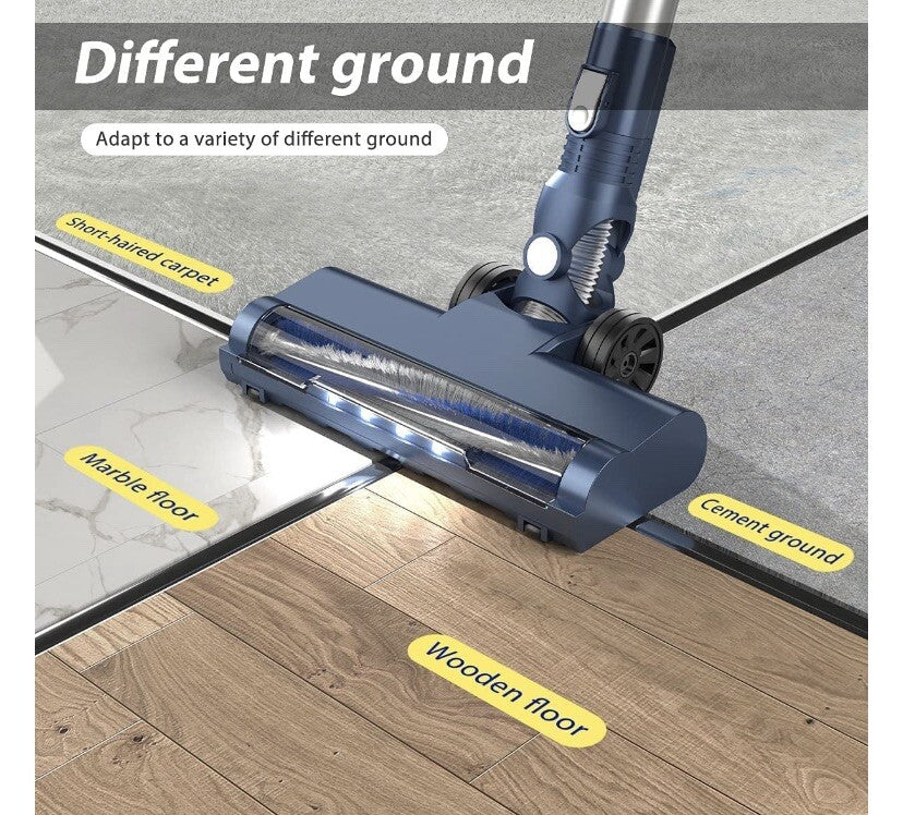 Prettycare Cordless Stick Vacuum Cleaner Lightweight for Carpet Floor Pet Hair
