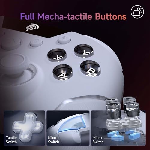 X20 Wireless Gaming Controller with RGB Backlit, 2-Stage Hall Effect Stick,