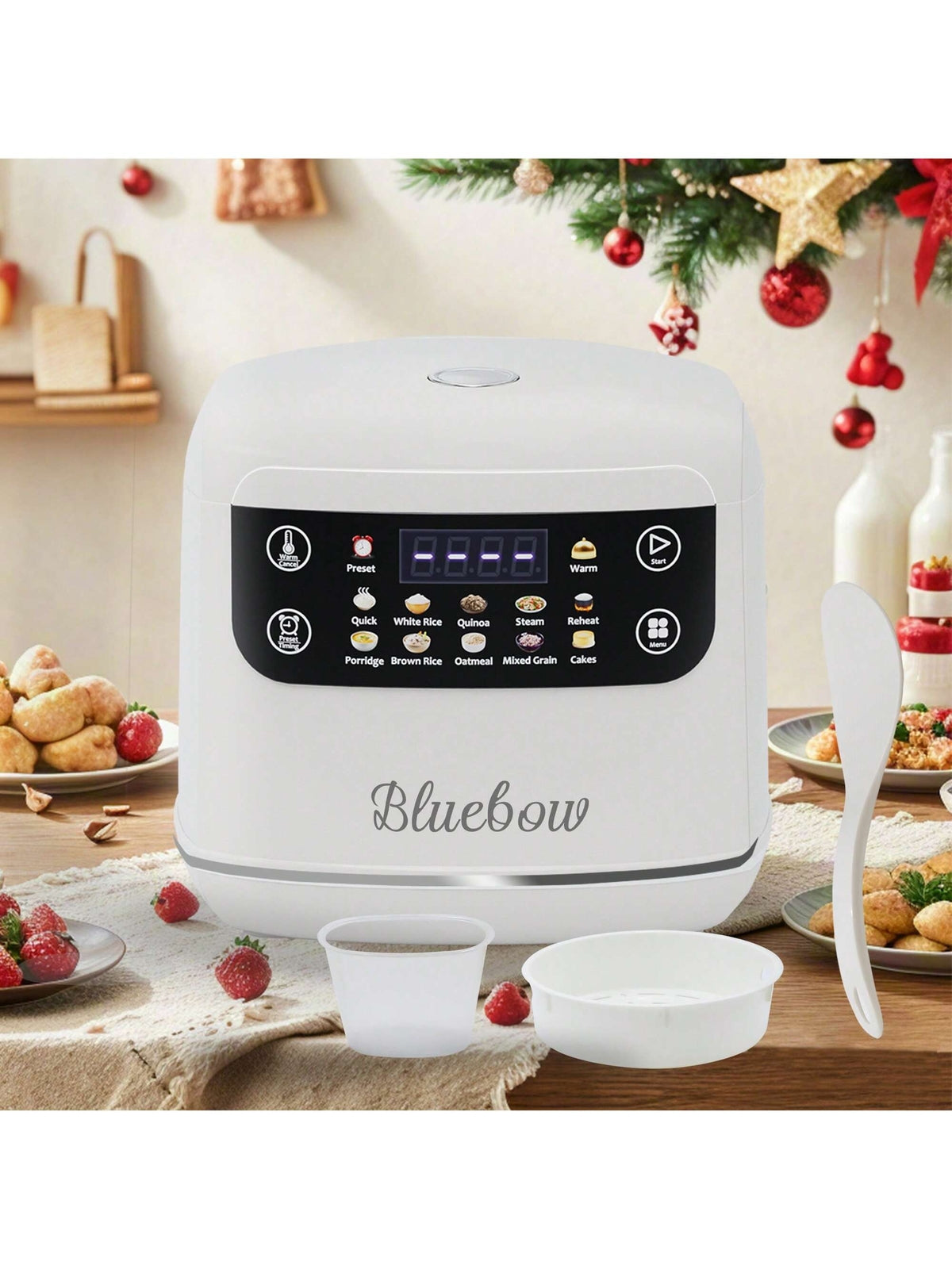 2.1Qt Rice Cooker 12-In-1 Electric Rice Cooker 6-Cup(Uncooked)/12-Cup(Cooked)