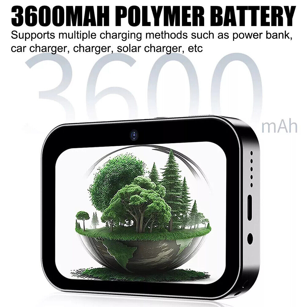 64MP 4K Digital Camera 16X 3 Lens Touch Screen Camera Music Player OTG 3600mAh