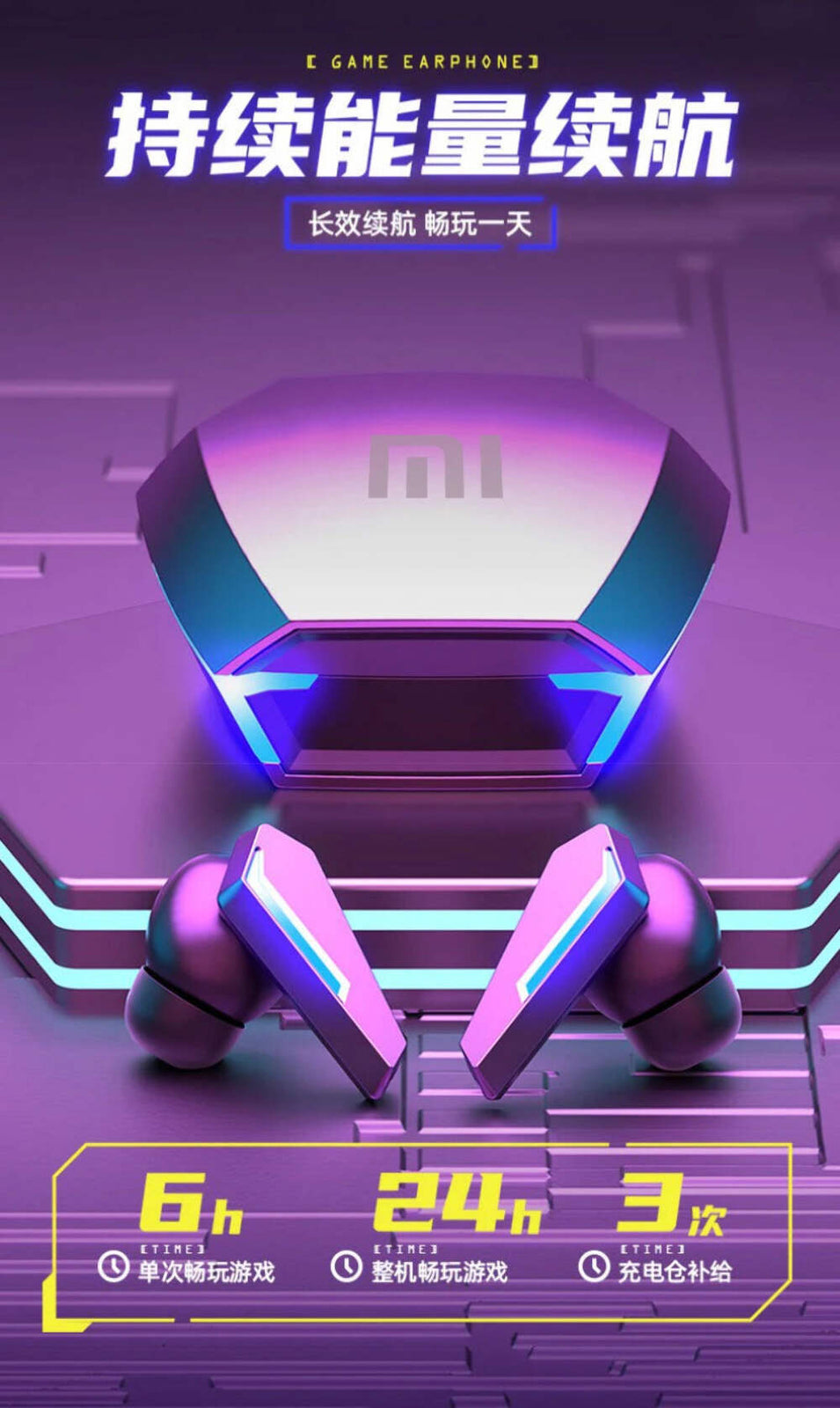 Original XIAOMI M10 Bluetooth Earphones Game Ear Earbud Wireless Headphone For W