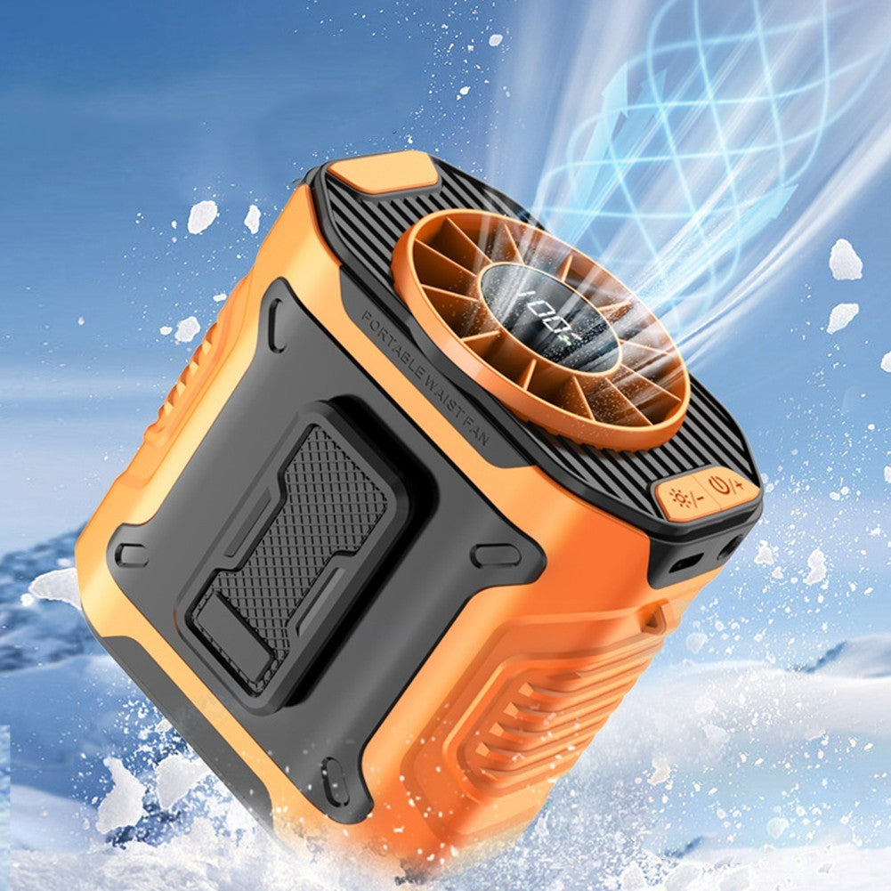Lightweight Portable Waist Fan with Long Lasting Battery Life for Outdoors