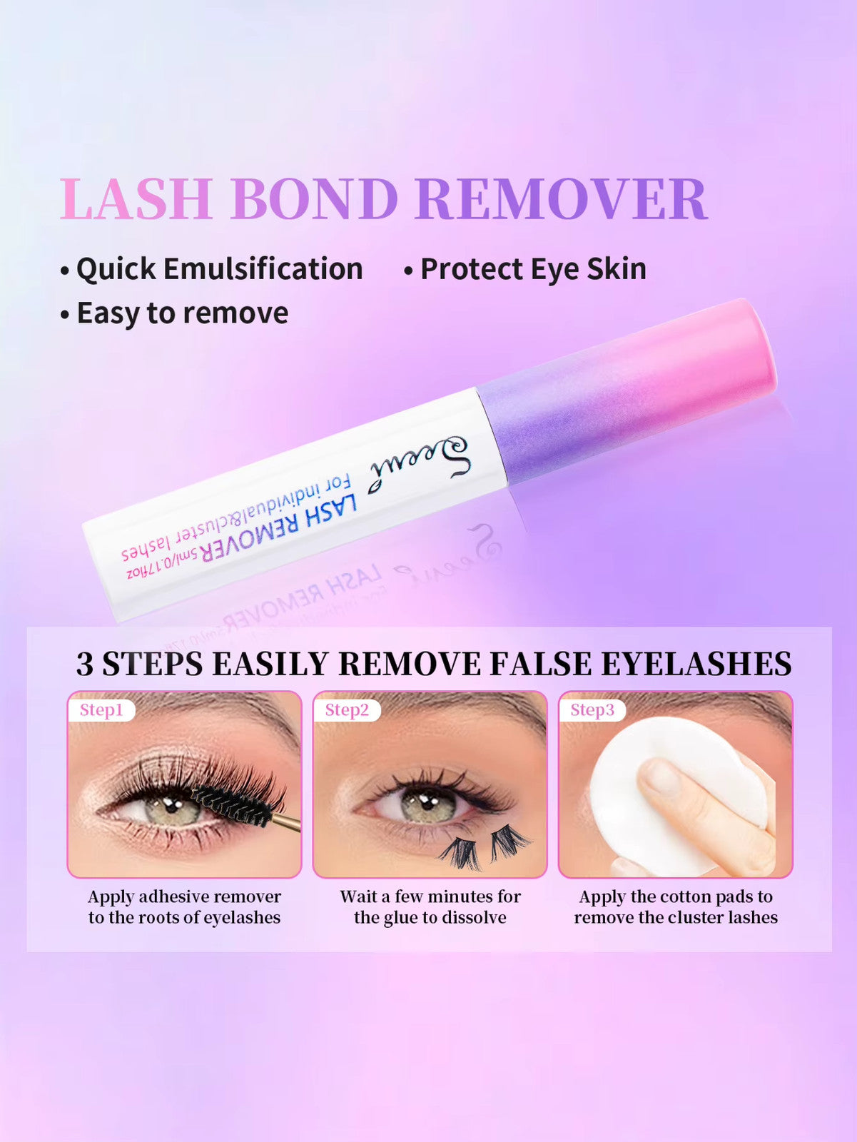 Eyelash Glue and Seal for Eyelash Clusters Strong Fixed Eyelash Glue Lasting Eye