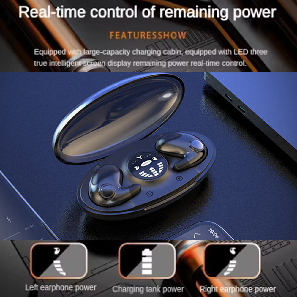 Bluetooth Earbuds Headset TWS5.3 Inear Wireless Earphone Invisible for All Phone