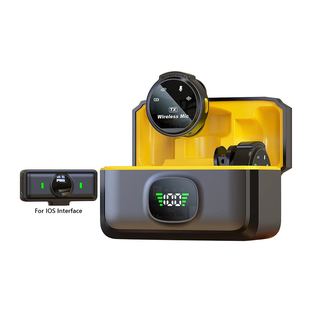 J6 Wireless Lavalier Microphone Plug & Play for iOS & Android – Live, Game, Inte