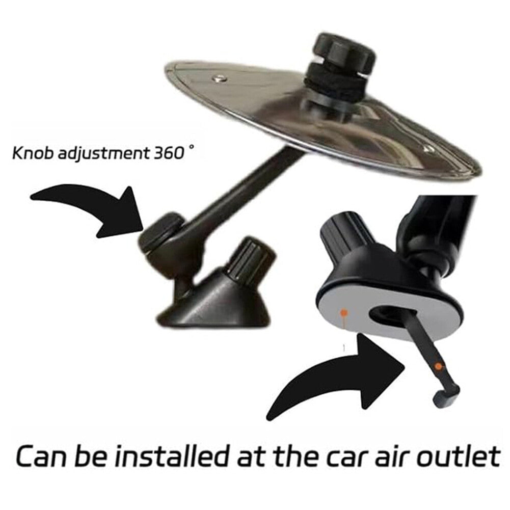Air Vent Cymbals with Suction Cup and Hook Wear Resist Car Percussion Instrument