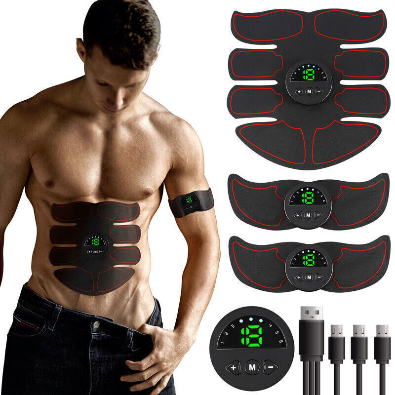 Ab Stimulator EMS Toner Massager Abdominal Trainer Muscle Fitness Body Exercise