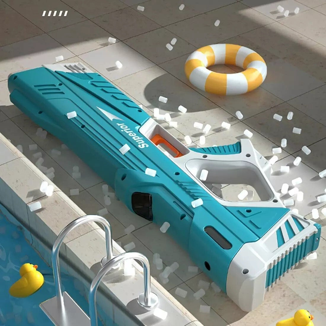 Automatic Electric High Pressure Water Gun W/ USB Charger For Kids & Adults