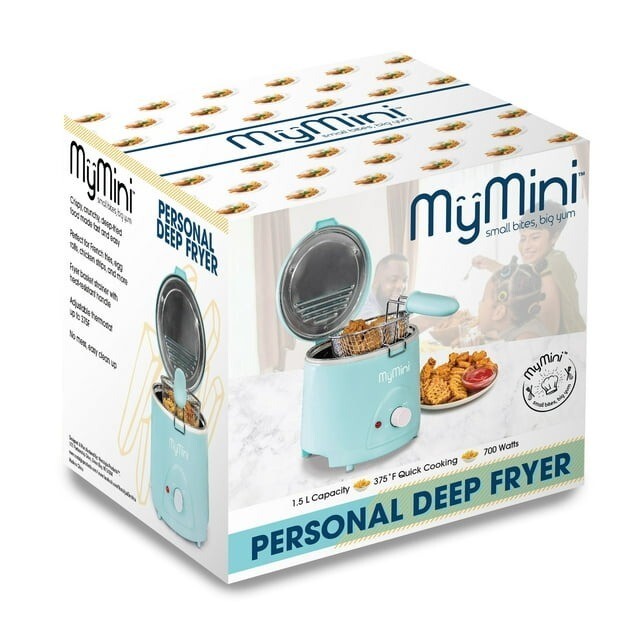 MyMini New 1.5-Quart Deep Fryer, Blue ( NOT SHIP TO CA, CO)