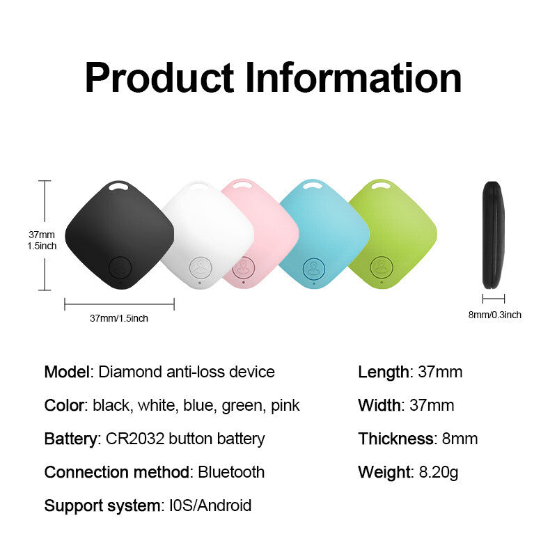 Mini GPS Tracker Anti Lost Device Let Kids Bag Wallet Tracking Bluetooth 5.0 Sm