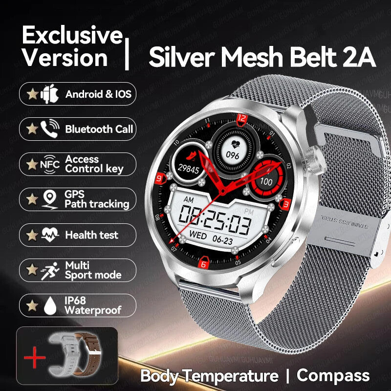 New HUAWEI GPS Sports smartwatch 1.85 AMOLED Screen Bluetooth Call SmartWatchs.