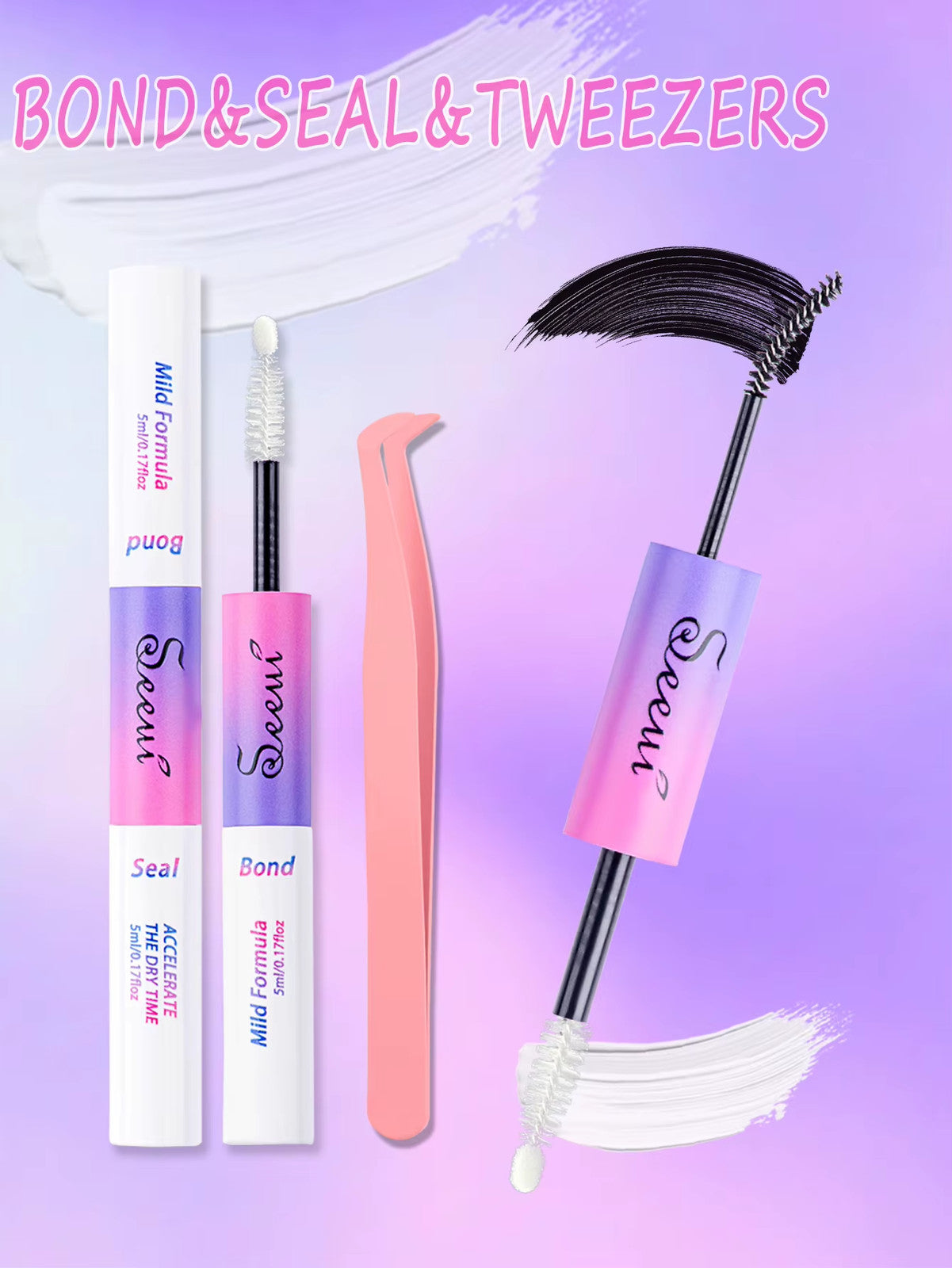 Eyelash Glue and Seal for Eyelash Clusters Strong Fixed Eyelash Glue Lasting Eye