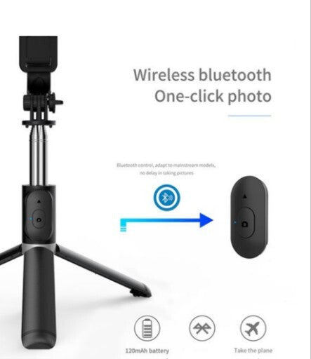 Q02 Selfie Stick, Foldable Tripod, Live Broadcast - NEW