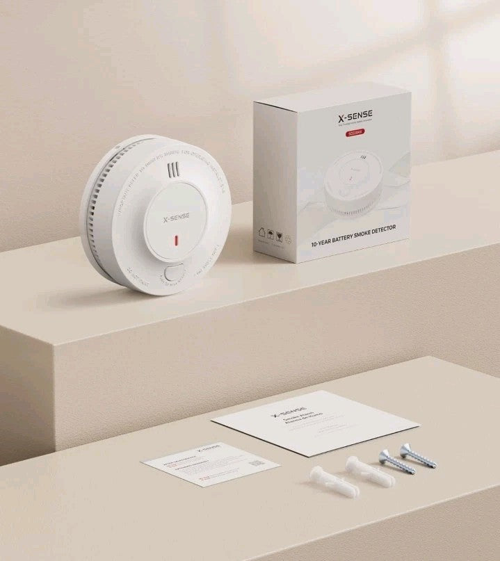 X-Sense 10-Year Lithium Battery Smoke Alarm Model SD2JOAX. New