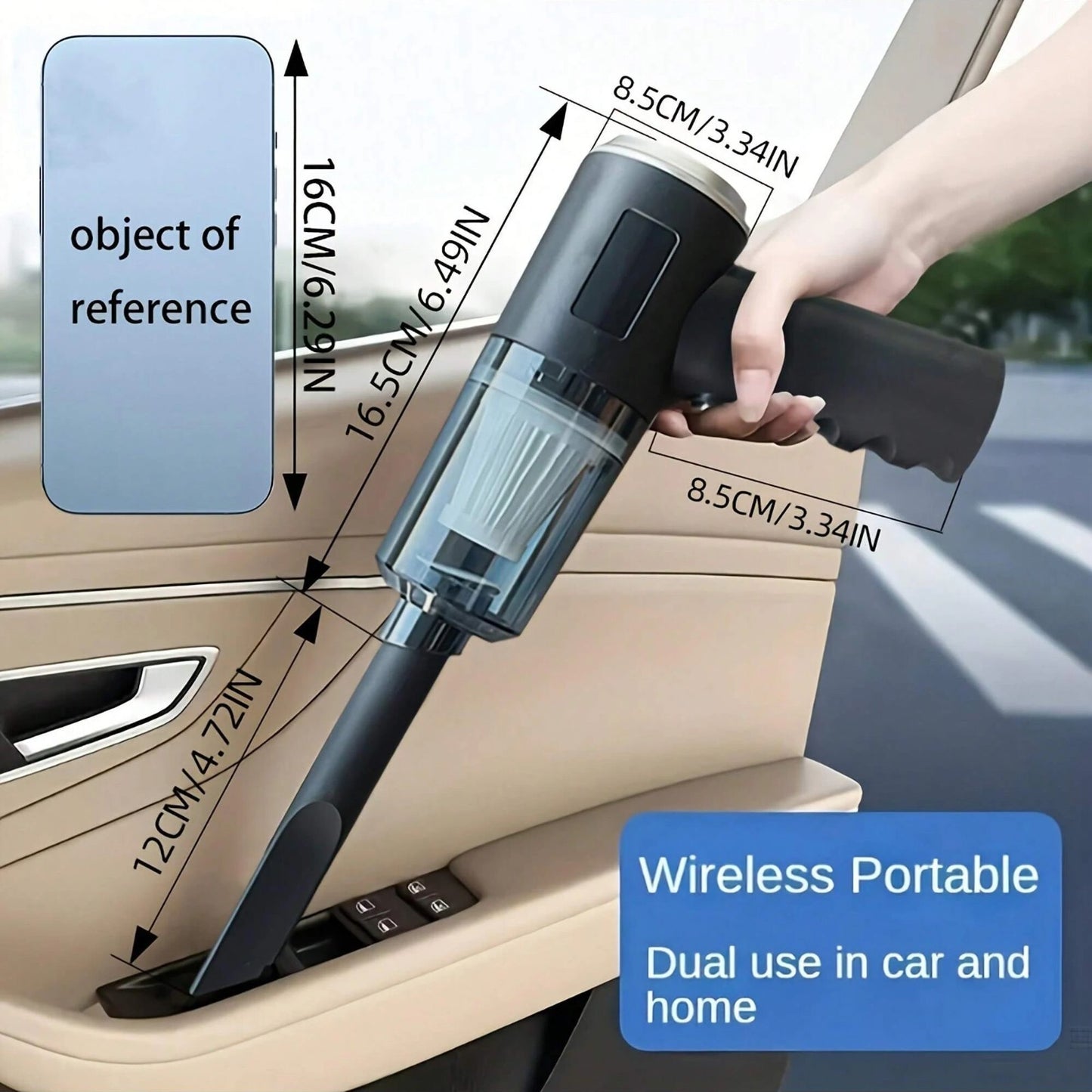 3in1 USB Rechargeable Vacuum Cleaner Suction Blowing Small Car Household Vacuum