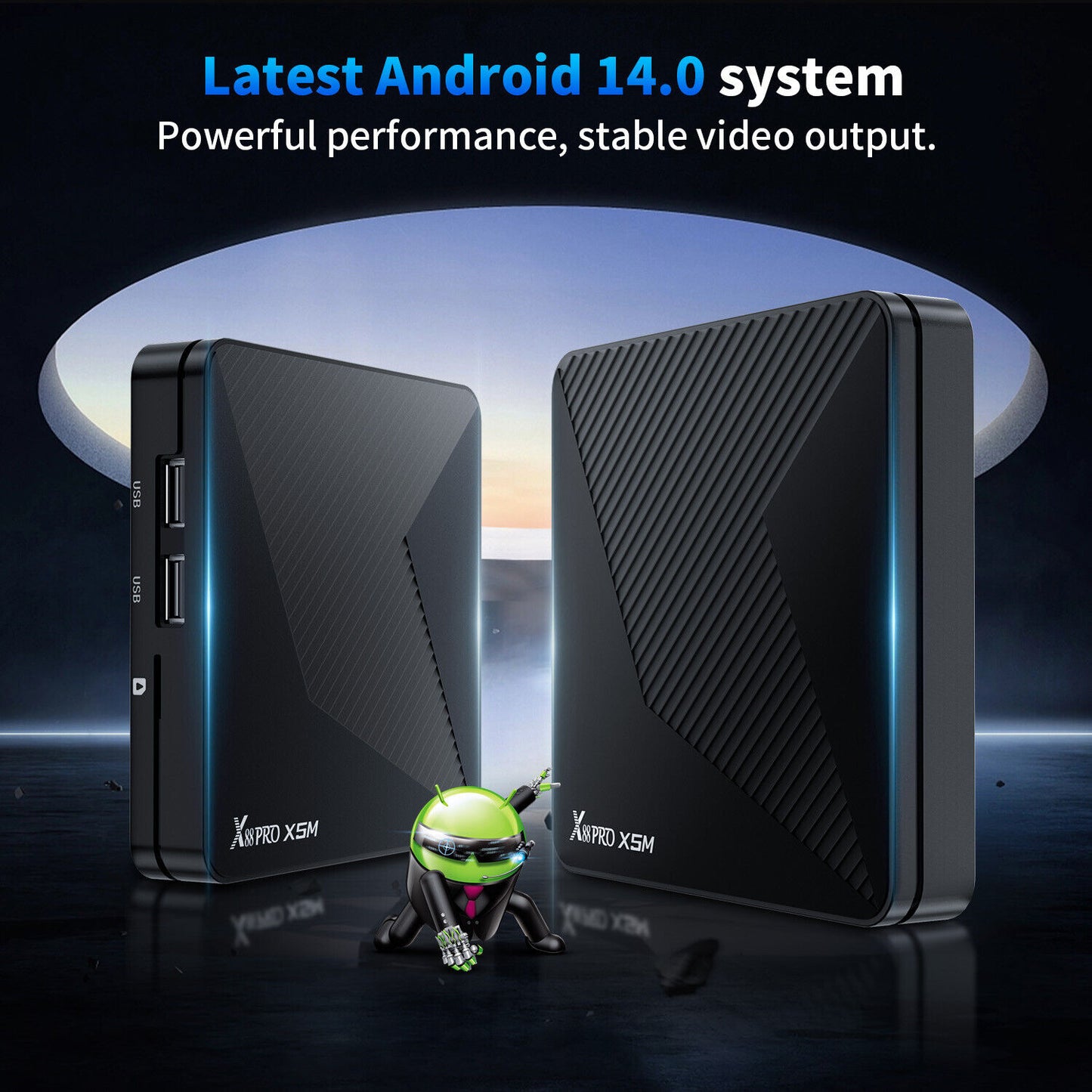 X88 Pro X5 TV Box Android 14 S905X5M 8K Wifi6 BT5.0 Voice Remote Media Player