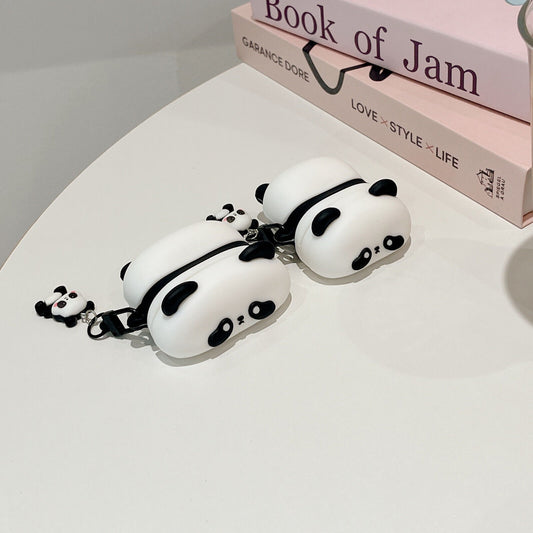 Panda Airpods Case For Apple Airpods 1 2Pro 3 4 Silicone Cute Cover with Charms