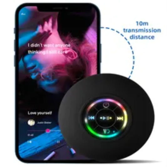 BTS-07 LED Colorful Light IPX4 Waterproof Wireless Bluetooth Speaker