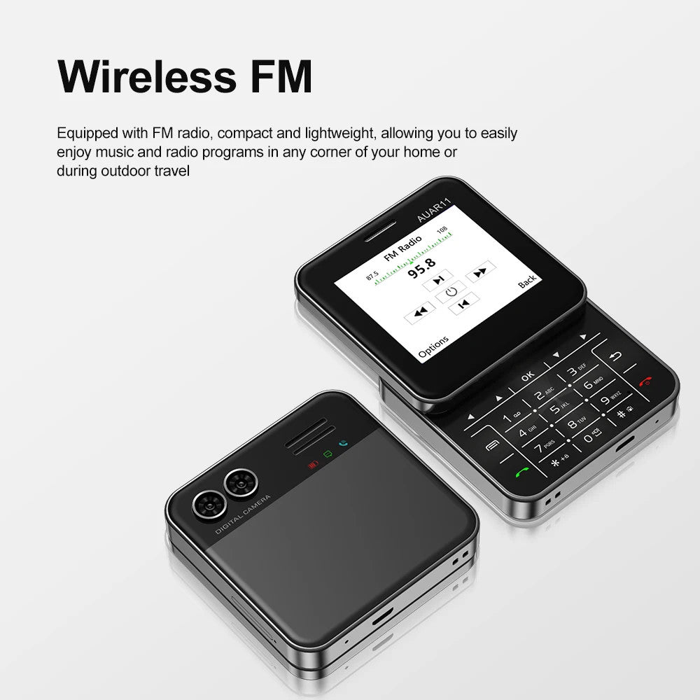 SERVO Rotating Sliding Mini Mobile Phones 2.4“ GSM Blacklist Speed Dail Dual SIM