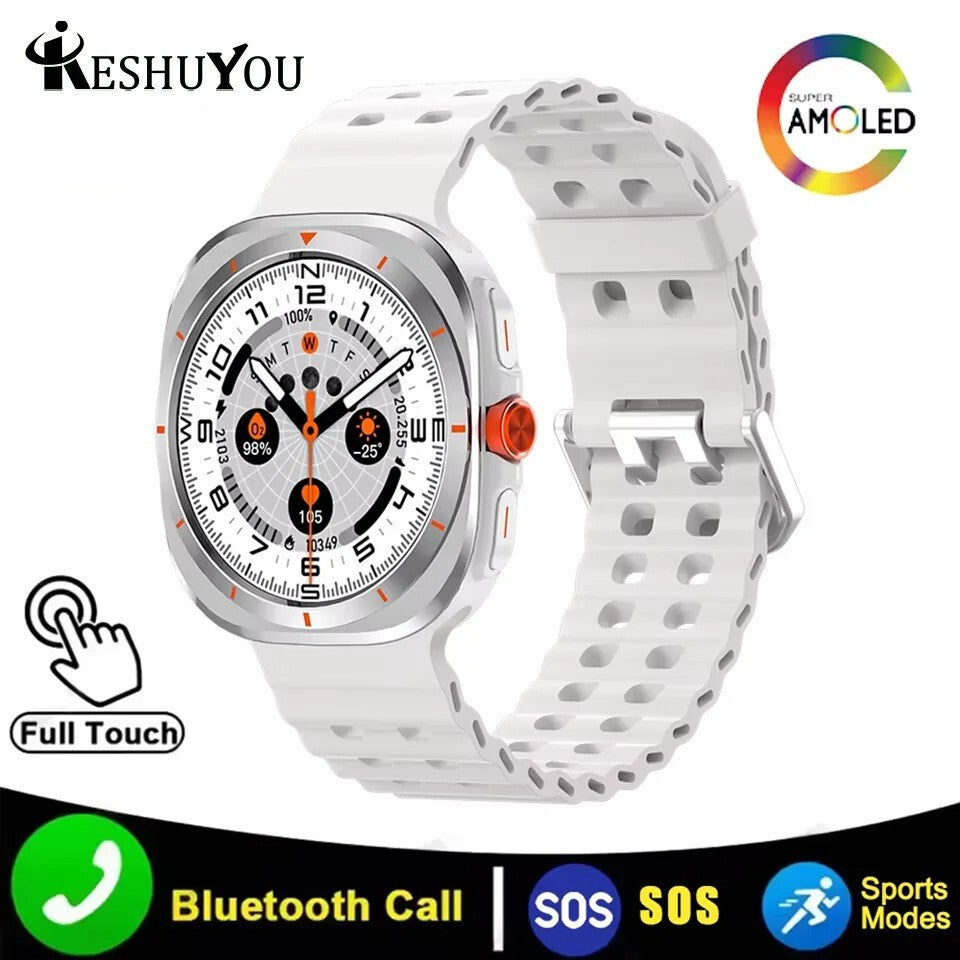 KESHUYOU 2025 New Bluetooth Talk Smart Watch 1.52 inch HD Games Health Android