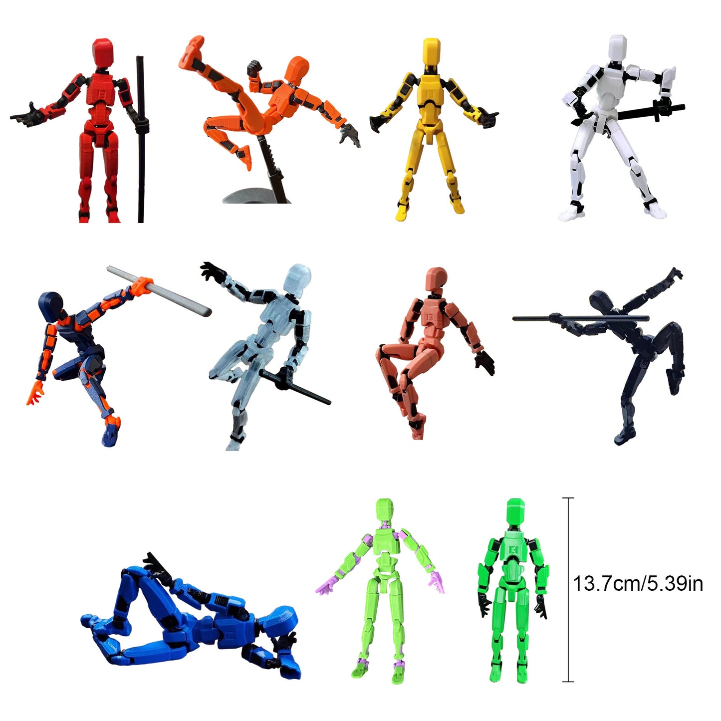 Titan 13 Action Figure- Robot Action Figure-3D Printed Action T13 Action Figure
