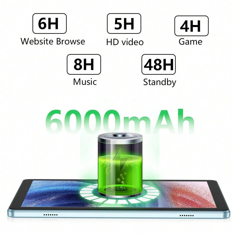 10" Android 13 Tablet, 6GB RAM, 64GB ROM, Dual Camera, GPS, 6000mAh, WiFi