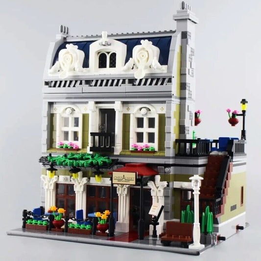 NEW DIY Parisian Restaurant 10243 pcs 2418 Building Blocks Set Model Kit