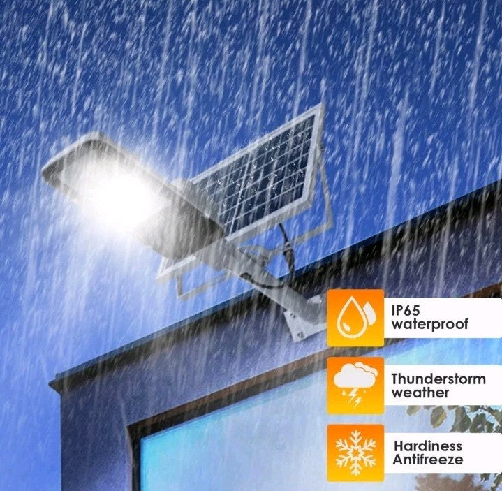 1000W Solar Street Lights LED Road Lamp with Remote - Ideal for Parking Lot Yard