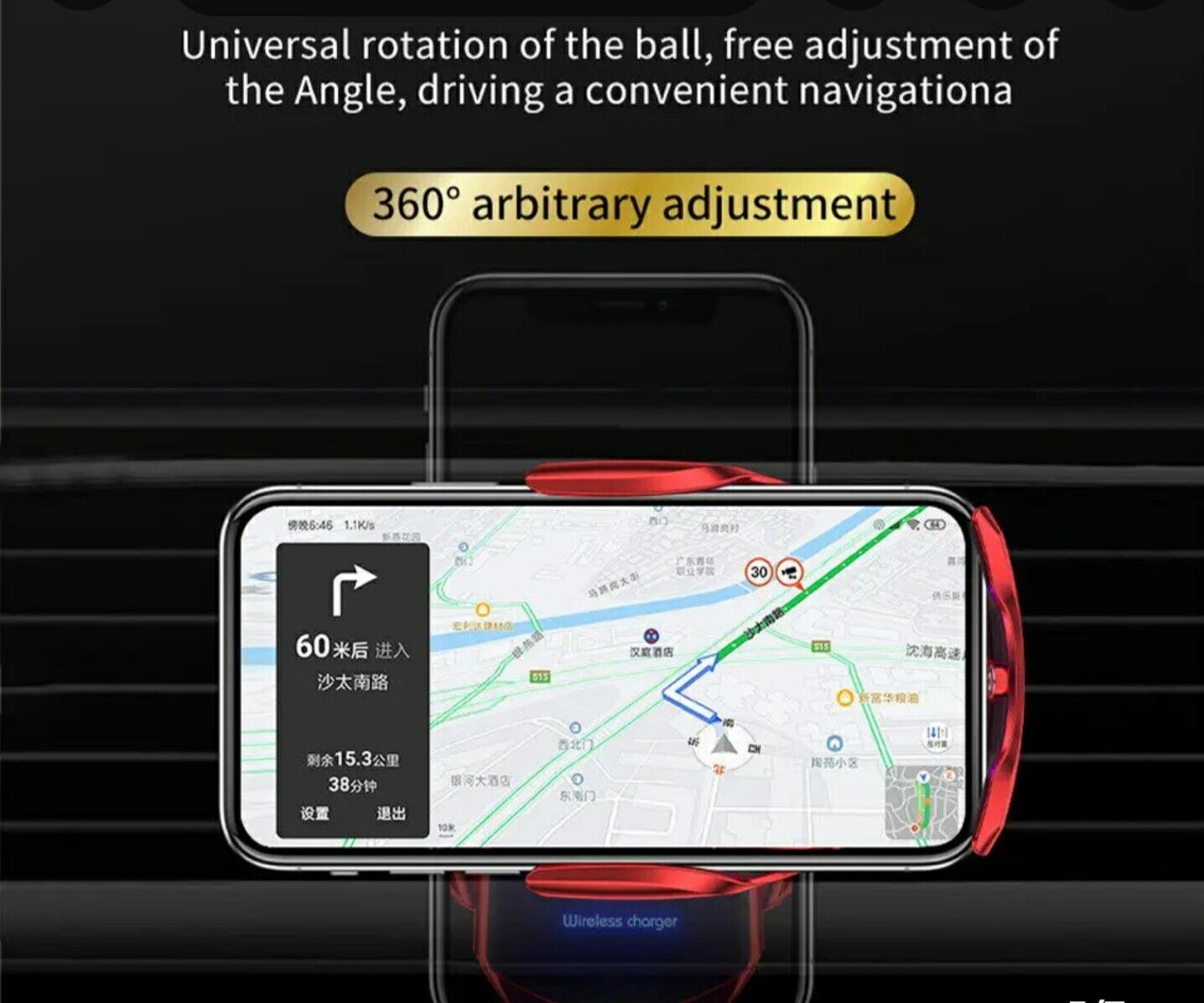 3 In 1 Q3 Smart Sensor Wireless Automatic Car Charger Universal,USA Seller