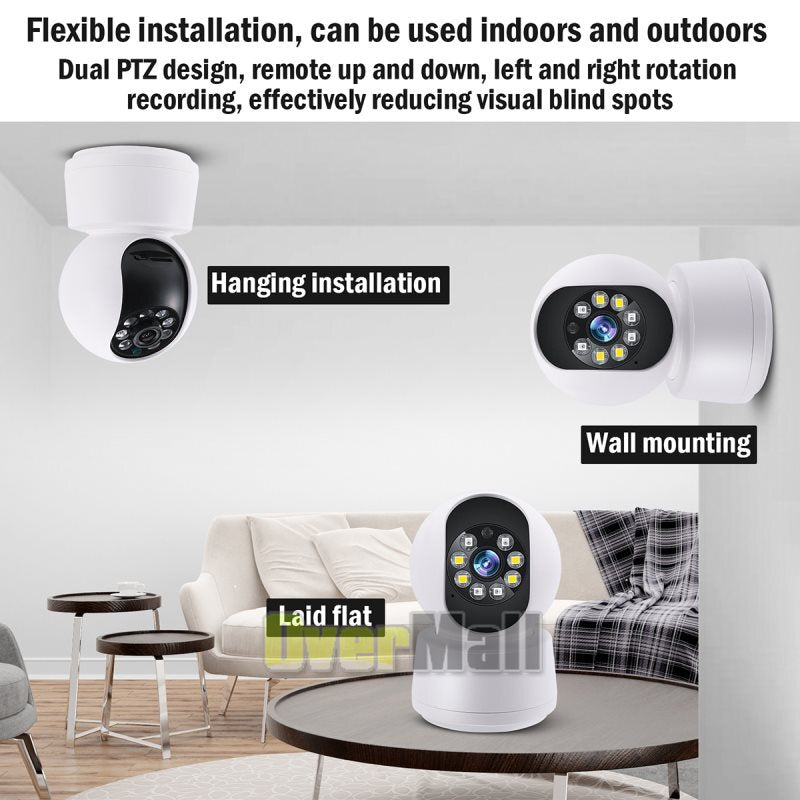Camara De Seguridad Wifi HD Para Casa Interior Exterior Con Audio y Microfono