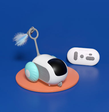 Remote Control Interactive Cat Car Toy USB Charging Chasing Automatic Self-movin
