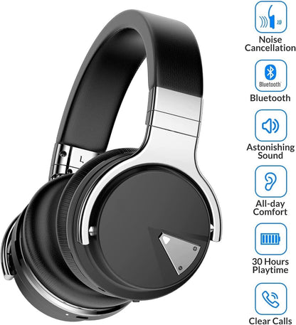 Custom 45mm Large Drivers Bluetooth Headphones - All-Day Comfort & Premium Sound