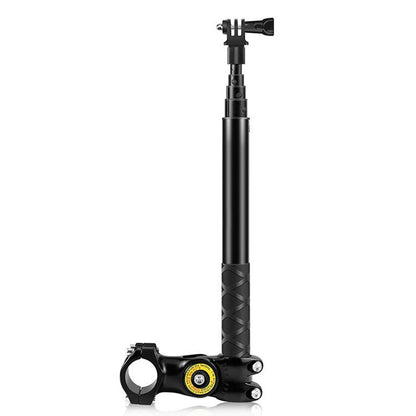 Sports Camera Motorcycle Mount Bracket Adapter Selfie Stick with Monopod Stand