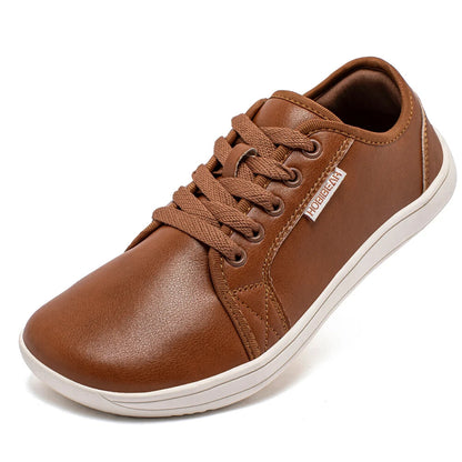Minimalist Shoes Men Wide Toe Barefoot Shoes Leather Sneakers Lightweight Shoes