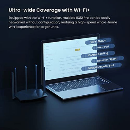 WiFi 6 Gaming Router, AX3000 Dual Band Gigabit Wireless Router for Home, Long